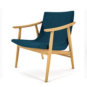 木製ラウンジアームチェア