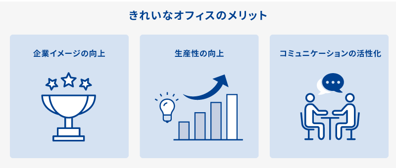 きれいなオフィスのメリット
