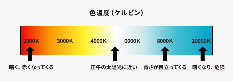 色温度（ケルビン）