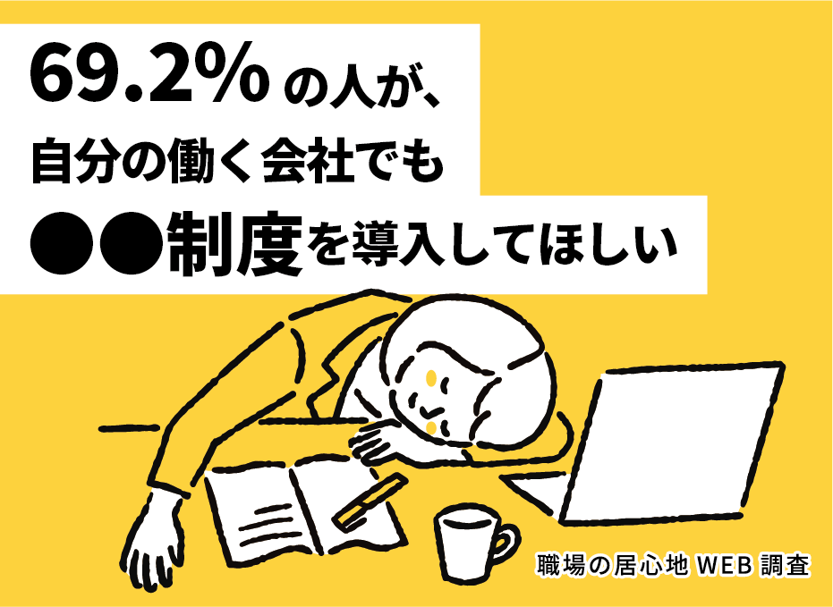 【職場の居心地WEB調査】第5回「昼寝制度がある会社」ってどう思う？